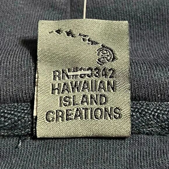 Hawaiian Island Creations Island Palms Hoodie S Navy Casual Colorful Graphic NWT - Picture 8 of 11